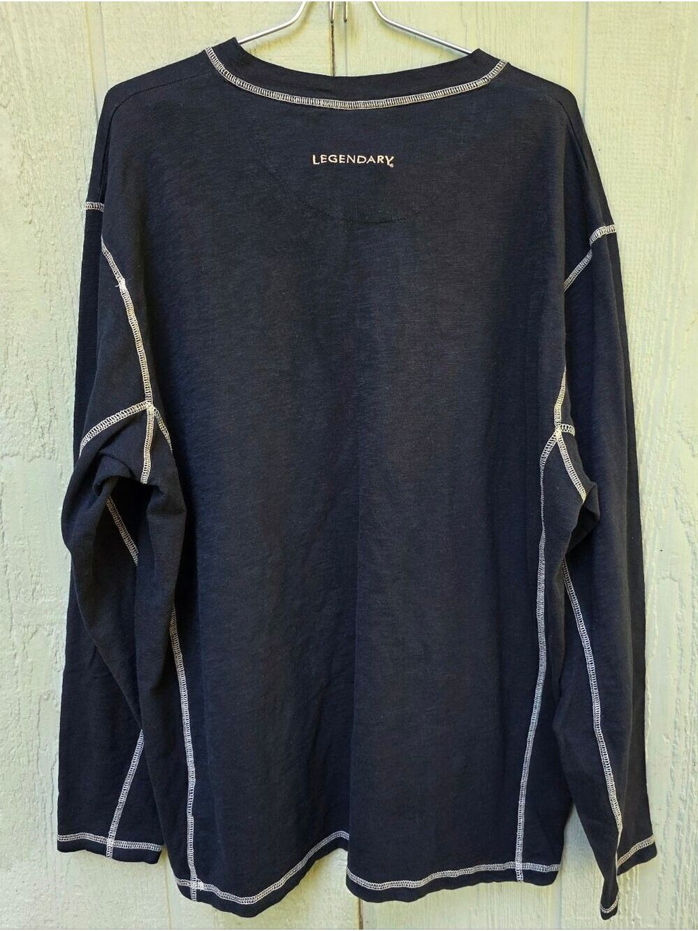 Legendary Whitetails,Men's Black Long-Sleeve Henley with Contrast Stitching #LS1 - Picture 4 of 13